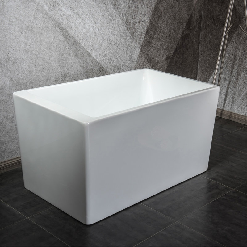 Baignoire de trempage autoportante en acrylique Flatbottom