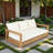 Patio 3-seater Sofa With Thicker Cushion, Soft Pillows, Adjustable Foot Pads And Removable Cushion Covers-345354935