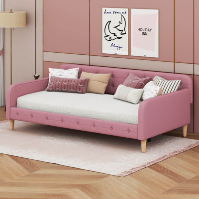 Upholstered Daybed With 4 Support Legs by Latitude Run