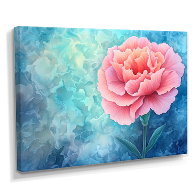 Harmony of Carnation Flower II - œillets, reproduction d'art mural