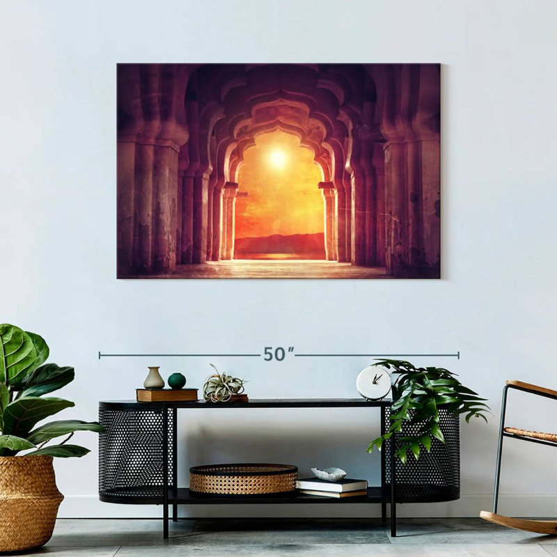 Adella Hindu Temple Arch, 30" H x 45" W