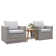 Genesis 3 Piece Teak Seating Group with Cushions