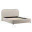 Agi Polyester Velvet Bed, Camel, Queen-1627006147-1627006148
