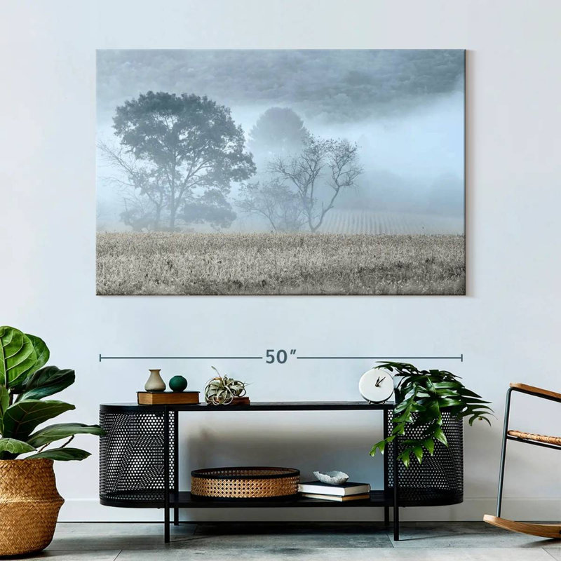 Alvord Blue Misty Morning, H 34 po x l 51 po