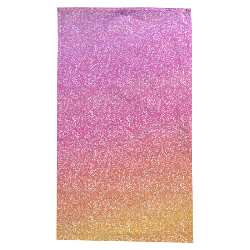 Leffel Ditsy Floral Pattern Tablecloth, Pink/Orange