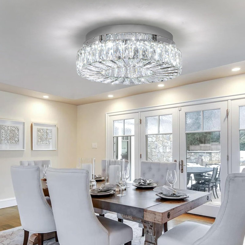 Lustre en cristal Crystal Glam, Chrome chrome