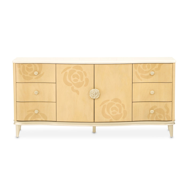 Camellia Field Caramel 6 - Drawer Dresser