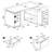 Tona Driftwood 3-Drawer L-Shape Desk-1902500583