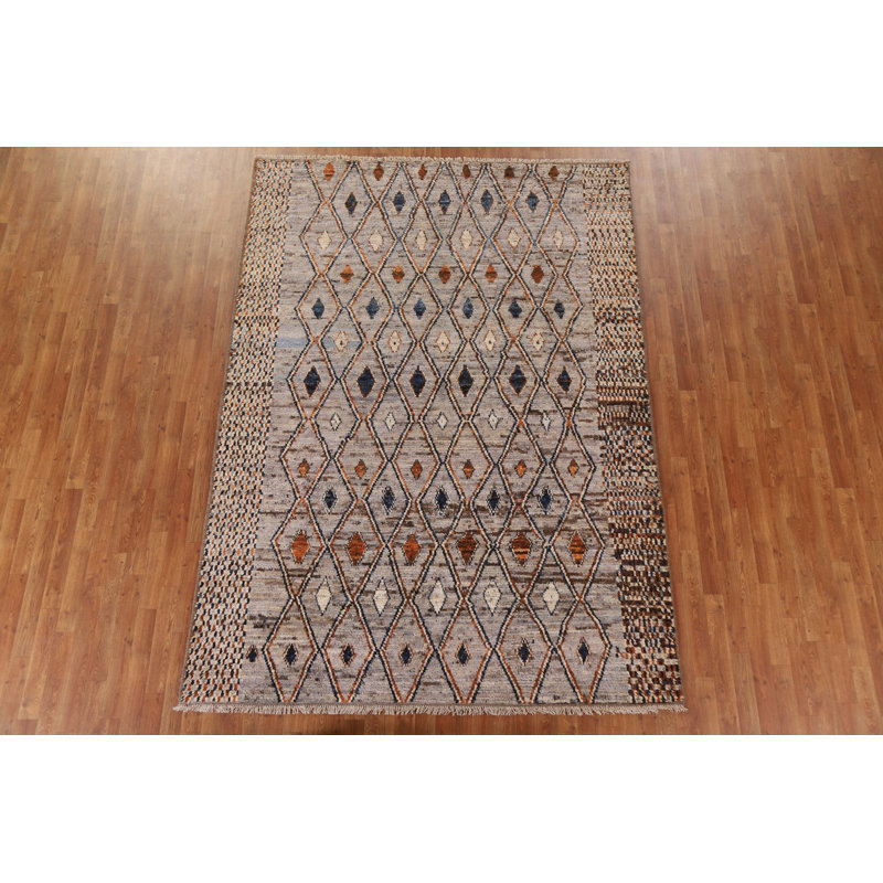 One-of-a-Kind 6'10'' X 9'5'' New Age Wool Area Rug in