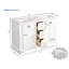 Meuble-lavabo double autoportant 60,58 po Nali-351989348