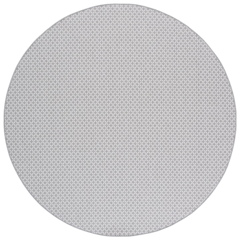 Terrace 802 Geometric Indoor/Outdoor Rug, Round 6'7"