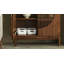 Armoire d'appoint à double porte en noyer noir