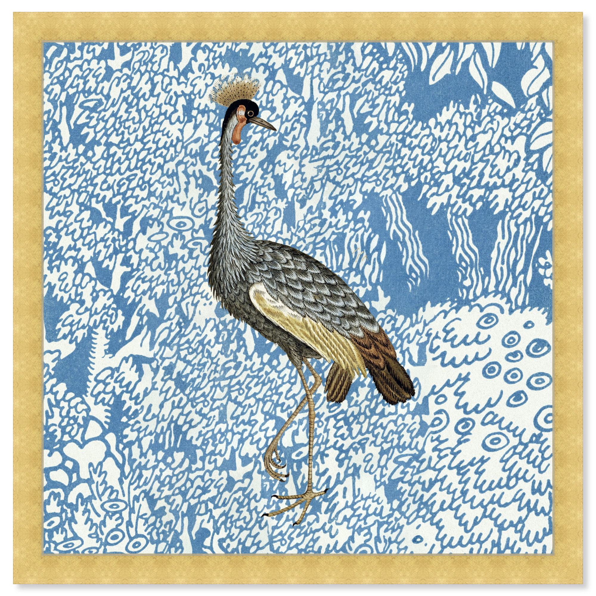 Bird Pose 2 by Oliver Gal, Gold, 26" H x 26" W x 0.5" D