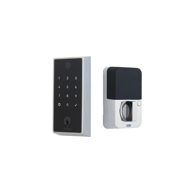 Emtek EMPowered 2 Touch Keyed, w/ Bluetooth & Deadbolt,, Polished Chrome
