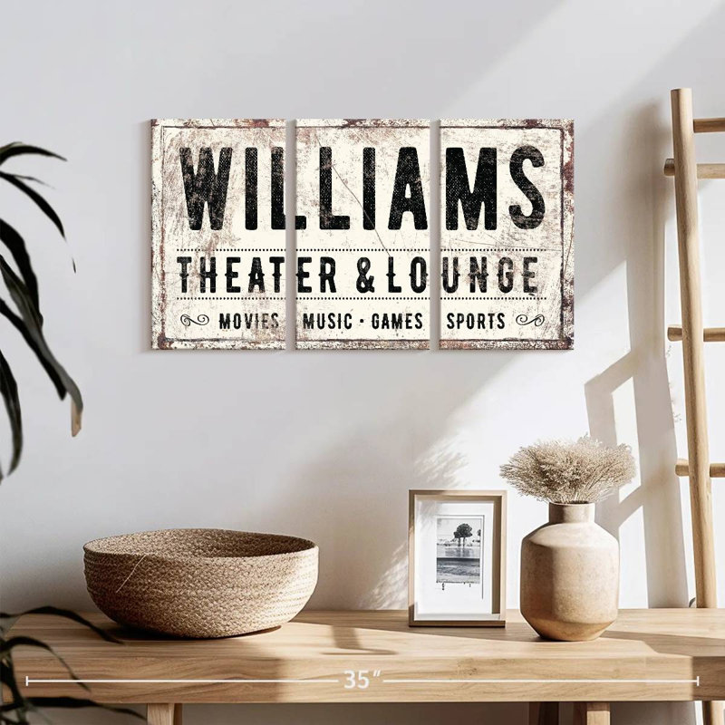 Impression sur toile de Williams, H 12 po x l 26 po x P 1 po