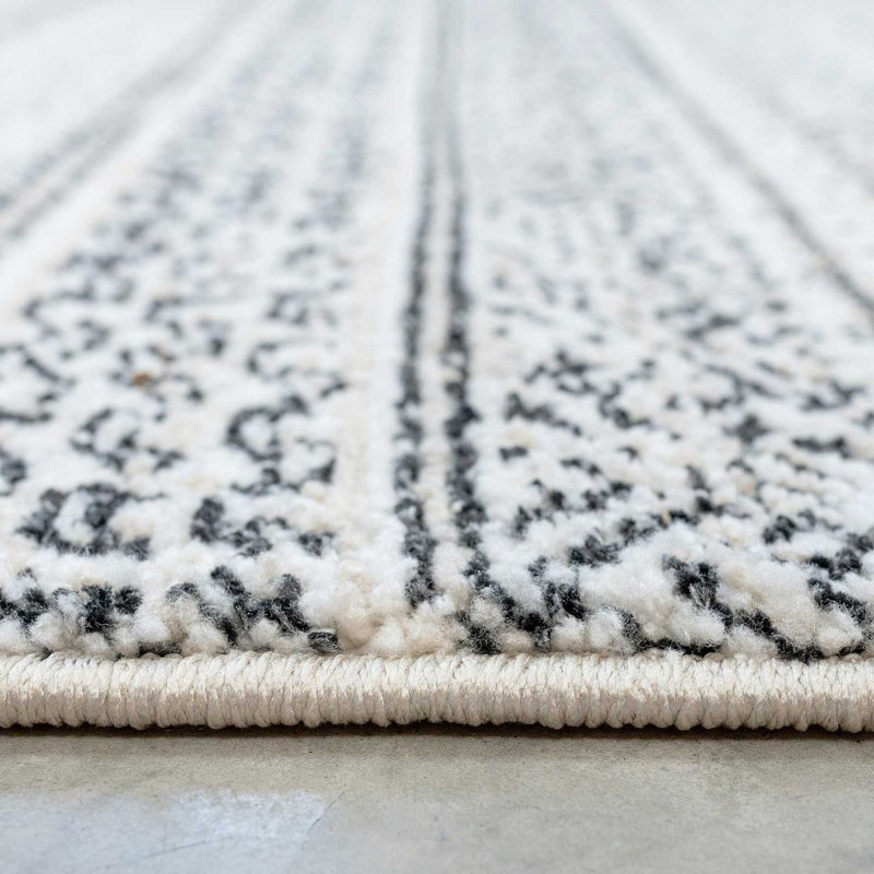 Gorgas Striped Shag Area Rug, Rectangle 160 x 230cm