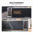 Yeego 15" Single Zone Built-In Under Counter Wine Cooler, 33 Bottle Compressor Wine Refrigerator-125526710