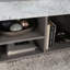 Table basse à plateau relevable, finition brune