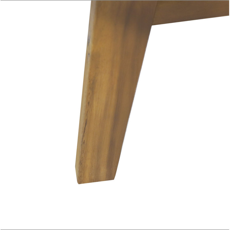 Causeuse d'extérieur en bois avec coussins