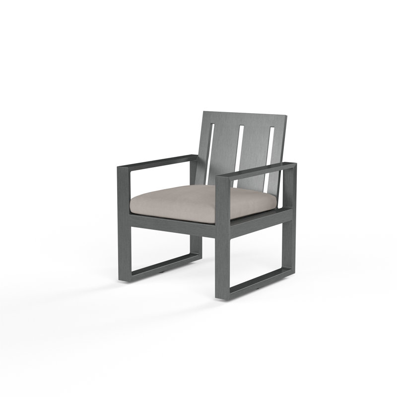 Redondo Outdoor Dining Armchair, Canvas Natural Sunbrella® Canvas
