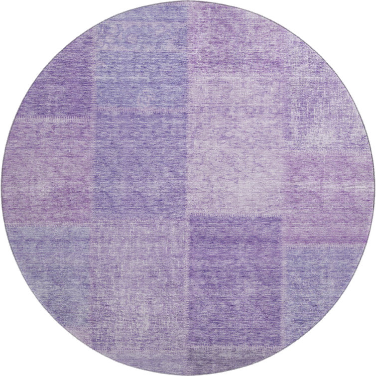 Premium Machine Washable Prisco Lavender Rug