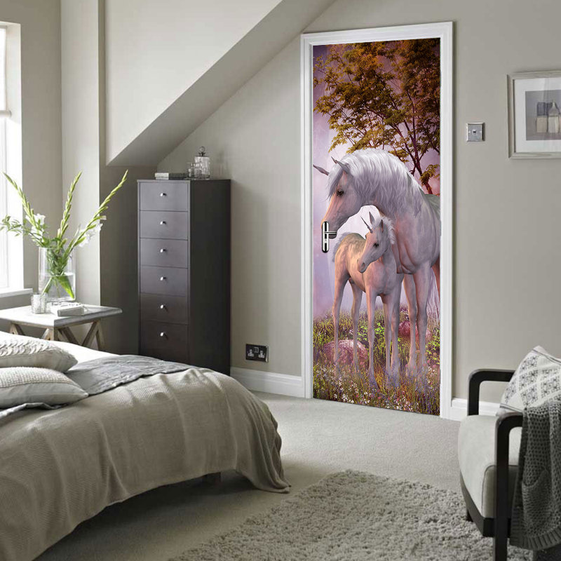 Unicorn Door Sticker