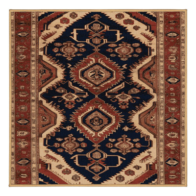 Tapis brun lavable à la machine