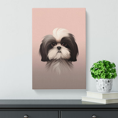 Shih Tzu Minimalism No.3 - Wrapped Canvas