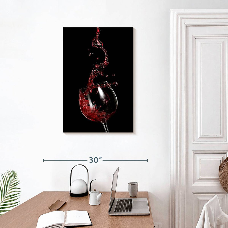Yarlin Red Wine Splash, H 30 po x l 20 po
