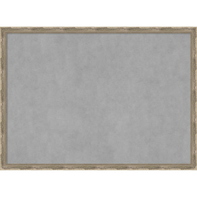 Mila Dark Silver Framed Magnetic Board - Magnet Board, Organization Board