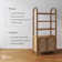 Arched 3-Tier Bookshelf With Seagrass Cabinet Base
