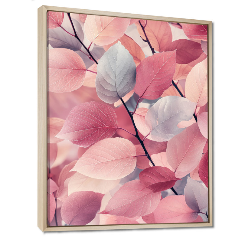«Rylee Rose Shadows Parmi Les Feuilles I», reproduction d'art sur toile, H 20 po x l 12 po, Reproduction avec cadre flottant