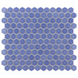Tribeca 1" Hex Glossy 10-1/4 " x 11-7/8 " Porcelain Mosaic Floor and Wall Tile