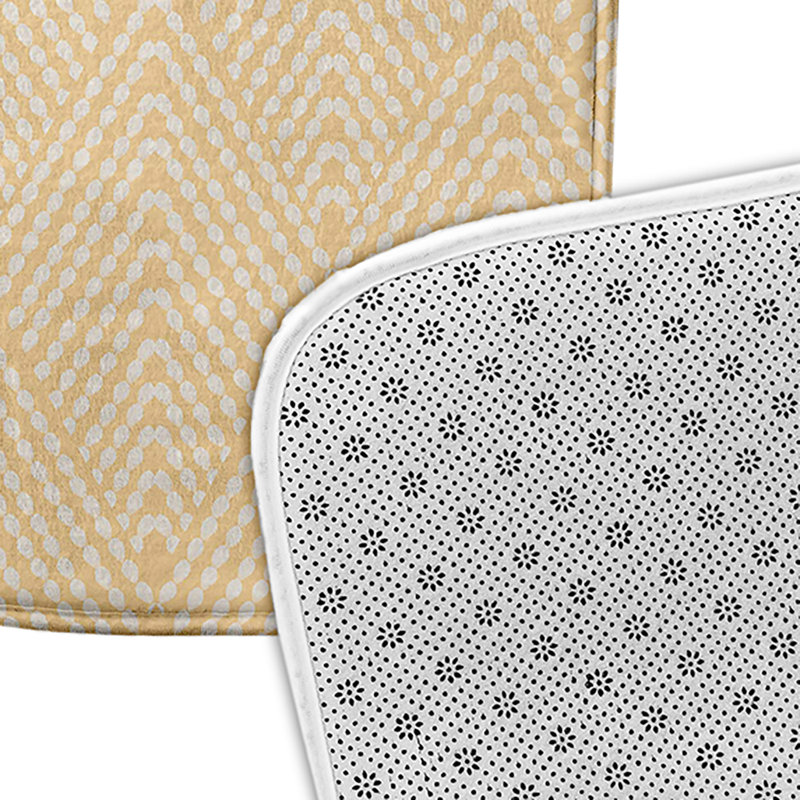 Tapis de bain GGG, L 21 po x L 34 po, Jaune