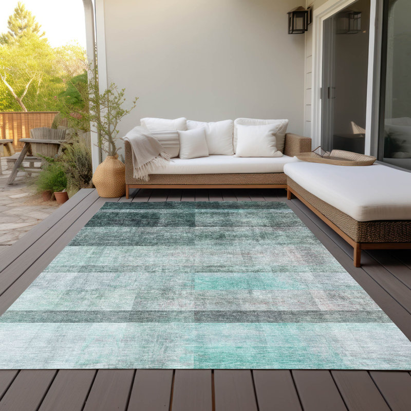 Freddie Washable Indoor / Outdoor Rug, Rectangle 5' x 7'6"
