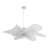 This Unique LED Chandelier Is In A White Finish. The Frame Is Made Out Of Metal, And The LED Bulb Is Integrated Into The Frame. The Adjustable Cord Link Makes This Fixture Suitable For Most Ceiling Heights.