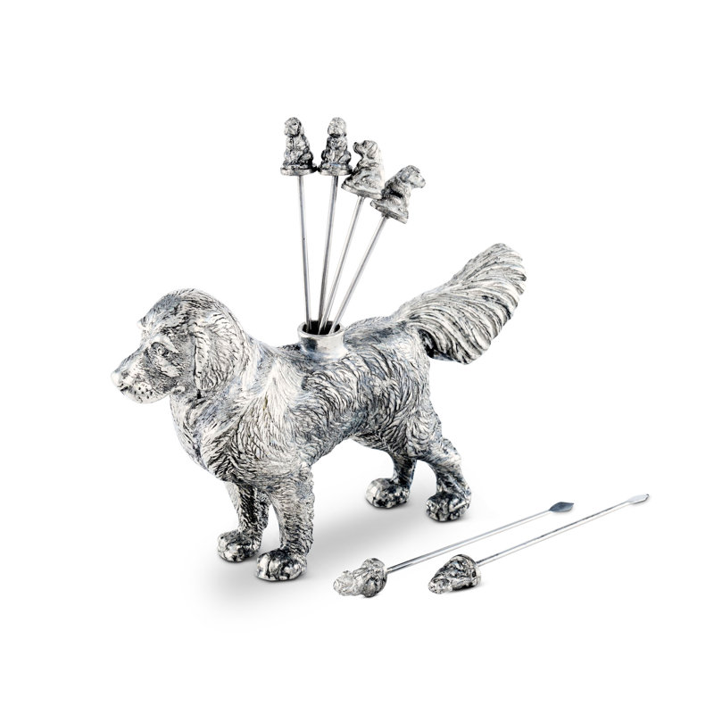 Morning Hunt Pewter Retriever Dog Cheese Marker