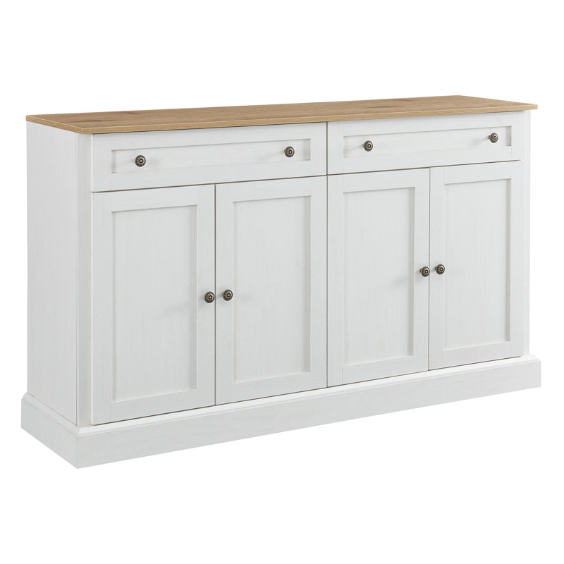 Mayela 150cm Sideboard, Wood/White