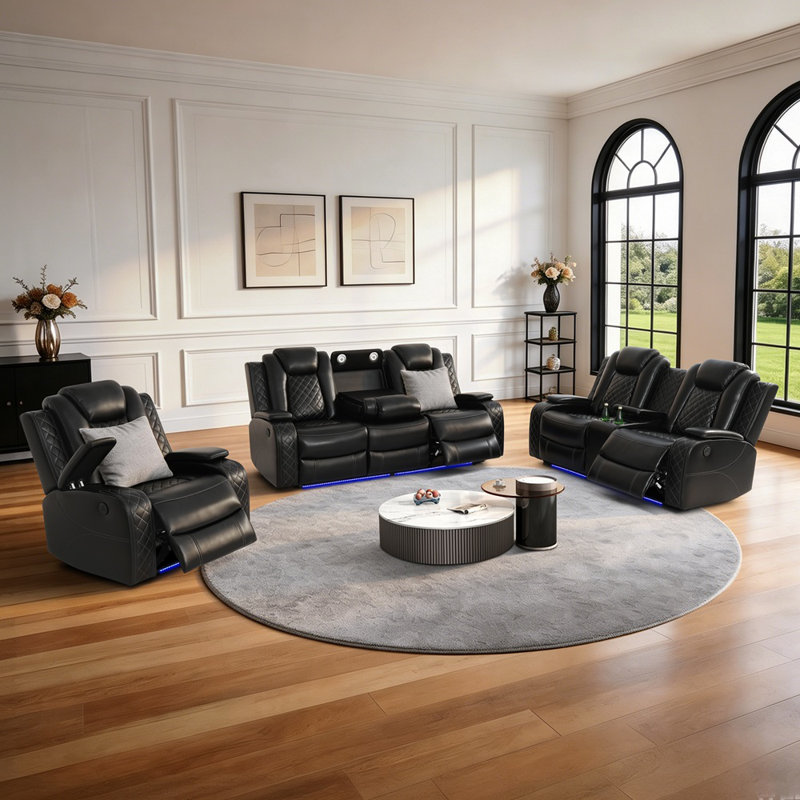 Fauteuil inclinable en similicuir Kirstina
