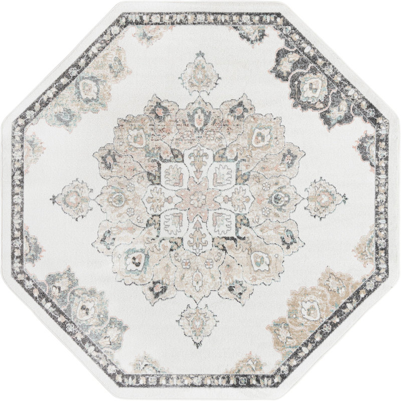 Makay Oriental Indoor Rug, Octagon 7'10"