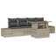 294cm Wide Patio Sofa with Cushions