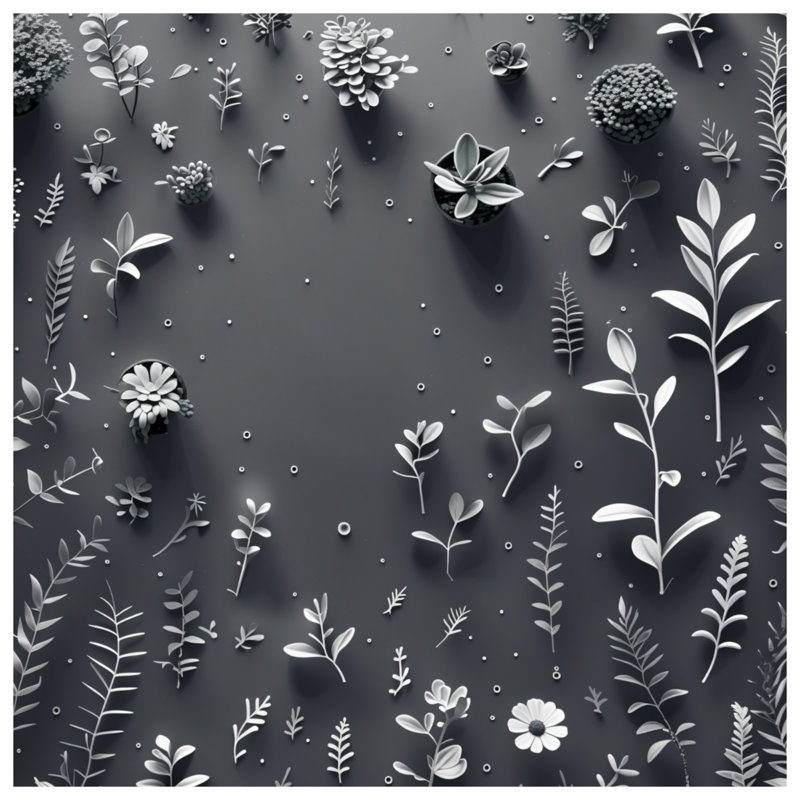 Édredon succulent floral minimaliste, Grand lit