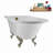 62" Streamline Clawfoot Tub,Tray,Drain, Clawfeet-101628983-102218223