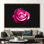 Art sur toile, magnifique rose rose - Photographie botanique contemporaine pour les amoureux des roses