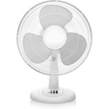 16" Oscillating Table Fan, 3 Speeds, High-Velocity, Quiet & Powerful Air Circulation, 70° Adjustable Head Tilt,Ideal For Home, Bedroom Or Office, White