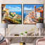 Beaux paysages en Italie - ensemble de 2 collages carrés en Italie-459153909-459153908