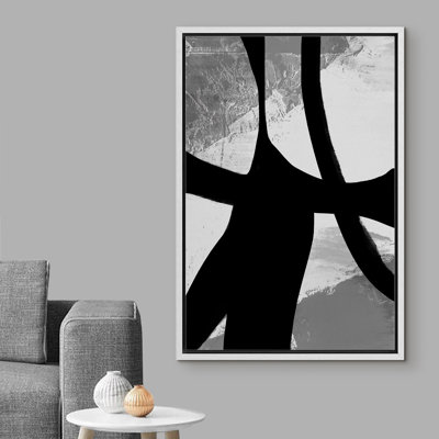 " Dark Lines Over Faded Gray Backdrop "