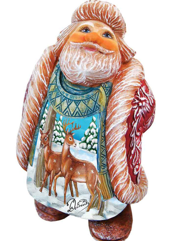 Derevo 2014 Santa Looking Up, Santa/Deer