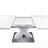 Modern Stretchable Rectangle Dining Table With Top And MDF X-Shape Legs, Perfect For Versatile Spaces