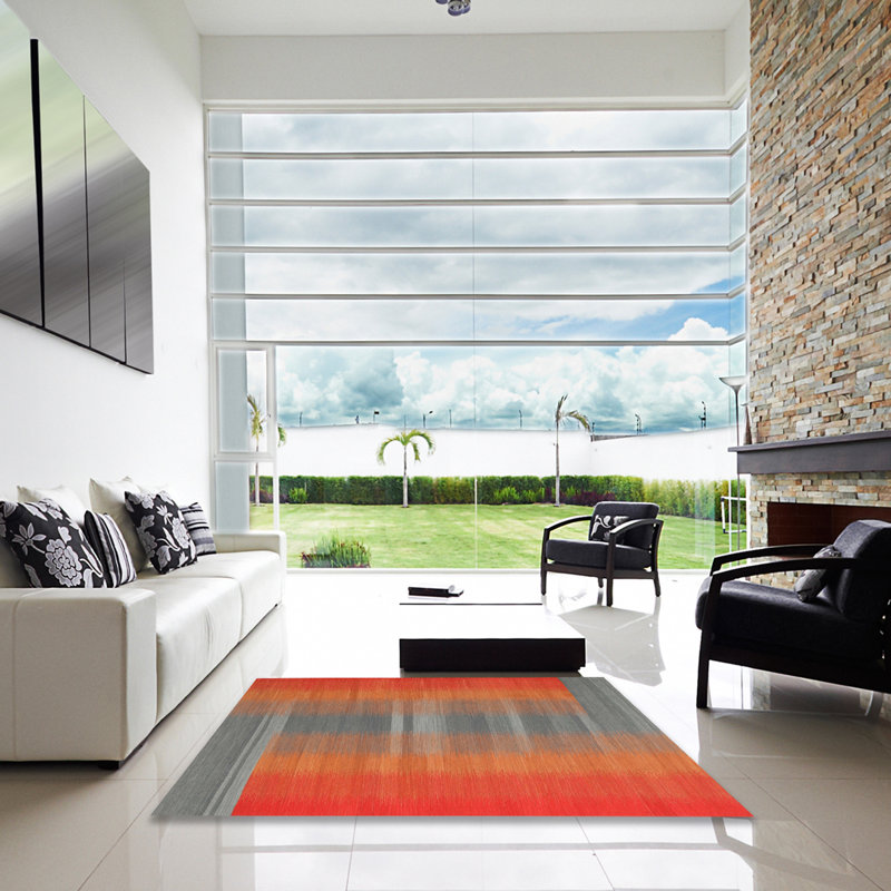 Abstract Indoor Rug, Square 4'